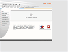 Tablet Screenshot of mecesup.utalca.cl