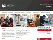 Tablet Screenshot of postgrado.utalca.cl
